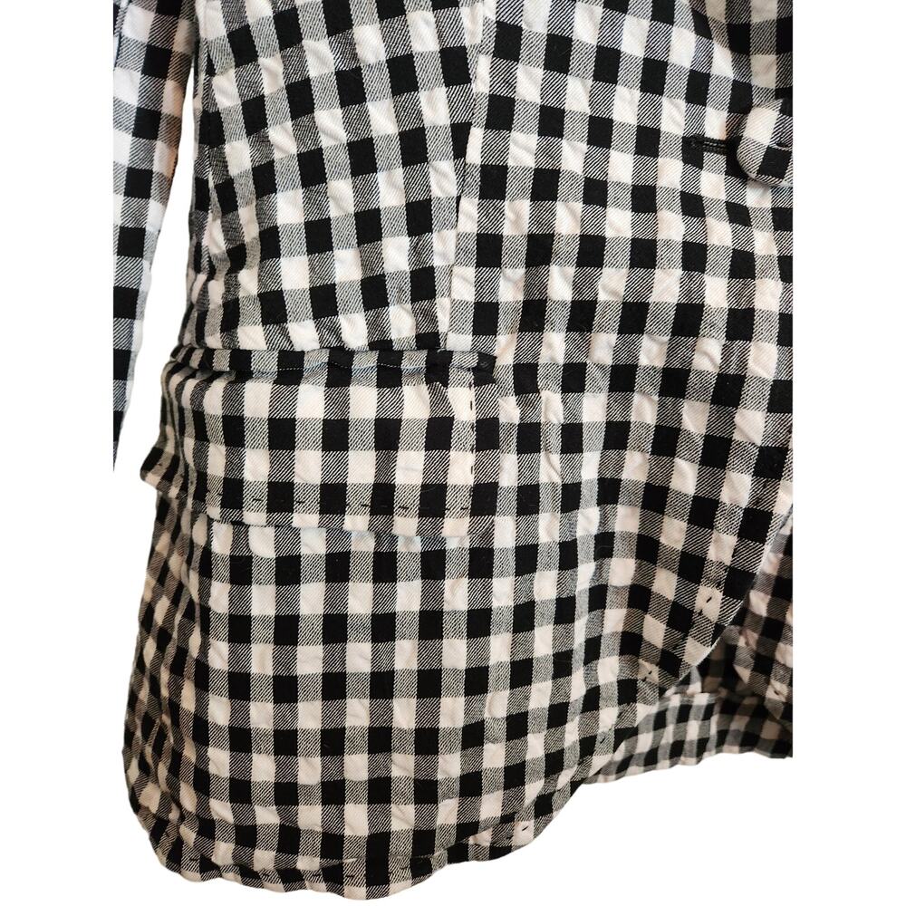 Escada Plaid Cotton Blazer Jacket 34 - Picture 3 of 6
